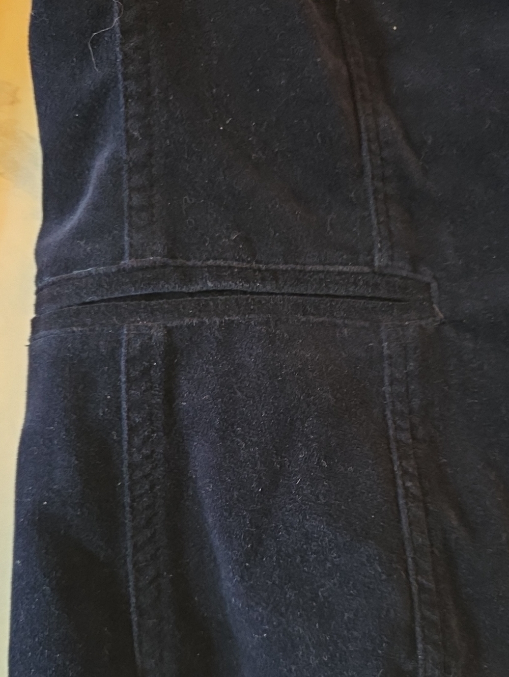 Vince Navy Blue 100% Cotton 4 Button Blazer Lapel Slash Pockets Transitional Sz8 - Picture 4 of 7